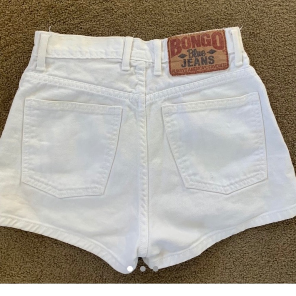 BONGO vintage white jean shorts